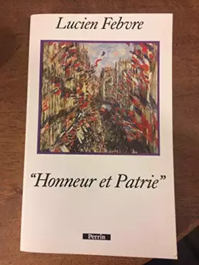 Couverture du produit · "Honneur et patrie"