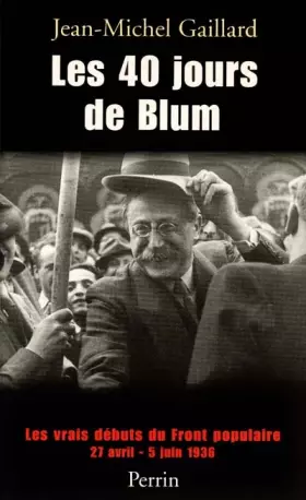 Couverture du produit · Les 40 jours de Blum