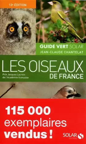 Couverture du produit · GUIDE VERT DES OISEAUX DE FRANCE