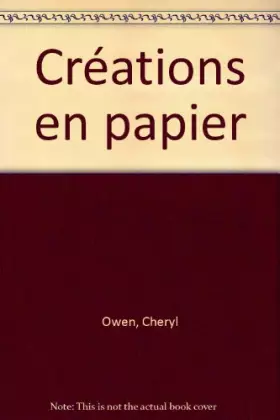 Couverture du produit · Créations en papier