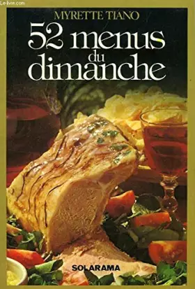 Couverture du produit · 52  menus du dimanche