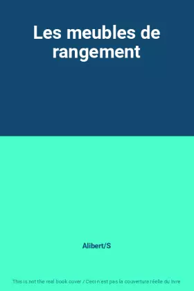 Couverture du produit · Les meubles de rangement
