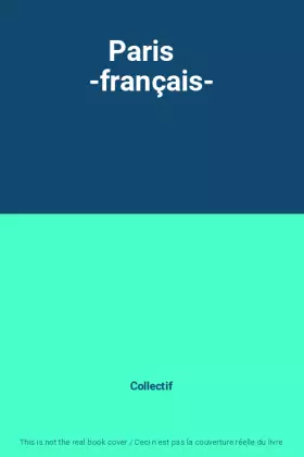 Couverture du produit · Paris    -français-