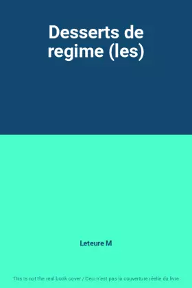 Couverture du produit · Desserts de regime (les)