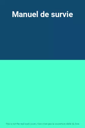 Couverture du produit · Manuel de survie