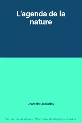 Couverture du produit · L'agenda de la nature