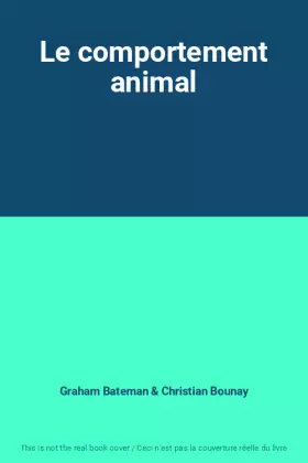 Couverture du produit · Le comportement animal
