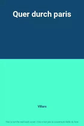 Couverture du produit · Quer durch paris
