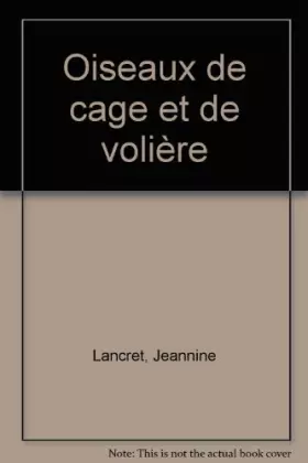 Couverture du produit · Oiseaux de cage et de volière