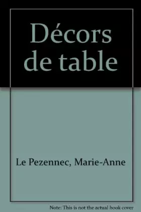 Couverture du produit · Décors de table