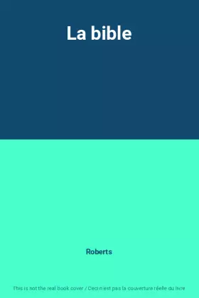 Couverture du produit · La bible