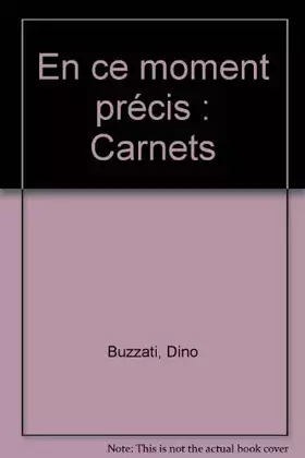 Couverture du produit · En ce moment précis