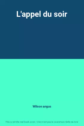 Couverture du produit · L'appel du soir