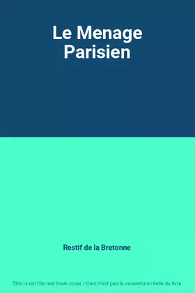 Couverture du produit · Le Menage Parisien