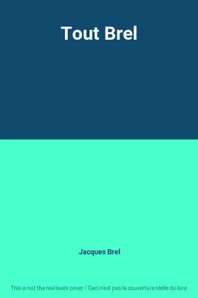 Couverture du produit · Tout Brel