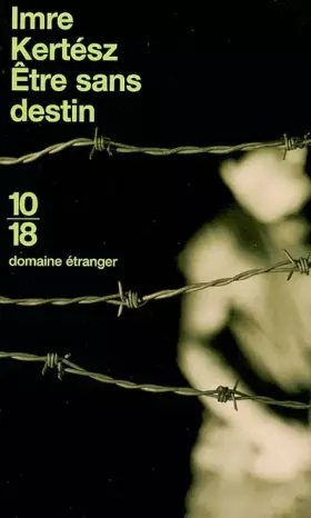 Couverture du produit · Etre sans destin