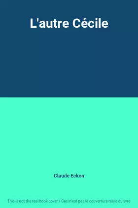 Couverture du produit · L'autre Cécile