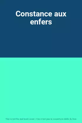 Couverture du produit · Constance aux enfers