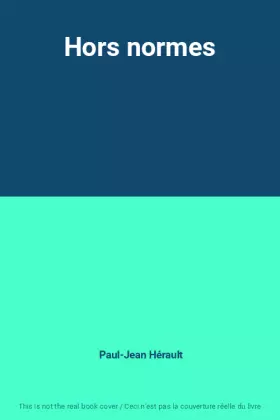 Couverture du produit · Hors normes