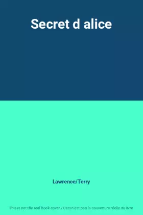 Couverture du produit · Secret d alice