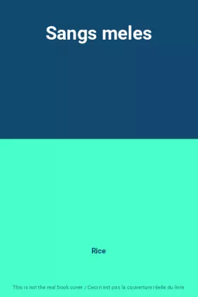 Couverture du produit · Sangs meles