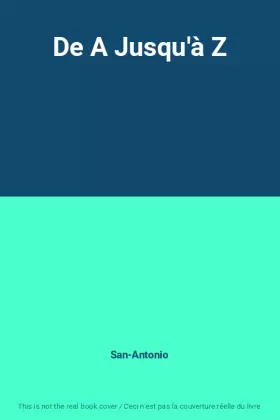 Couverture du produit · De A Jusqu'à Z