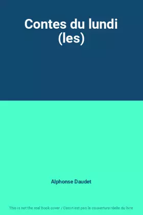 Couverture du produit · Contes du lundi (les)