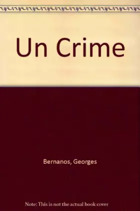Couverture du produit · Un Crime