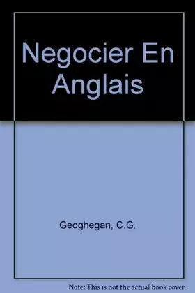 Couverture du produit · Négocier en anglais commercial