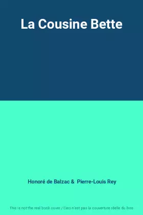 Couverture du produit · La Cousine Bette