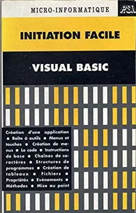 Couverture du produit · Initiation facile visual basic
