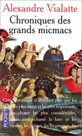 Couverture du produit · Chroniques des grands micmacs
