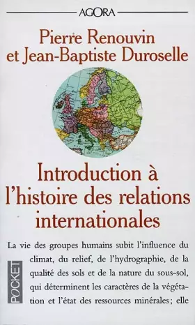Couverture du produit · Introduction à l'histoire des relations internationales