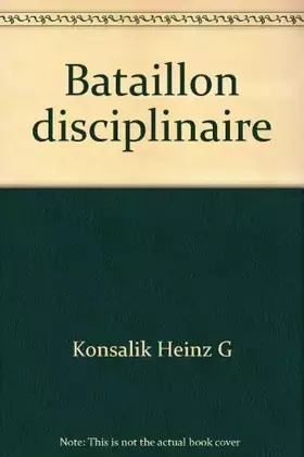 Couverture du produit · Bataillon disciplinaire