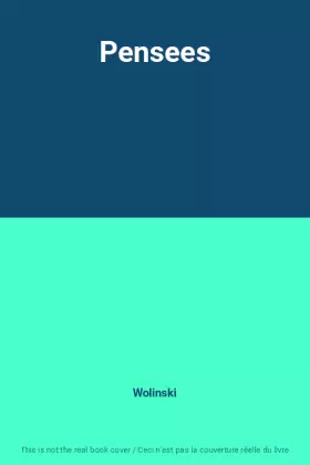 Couverture du produit · Pensees