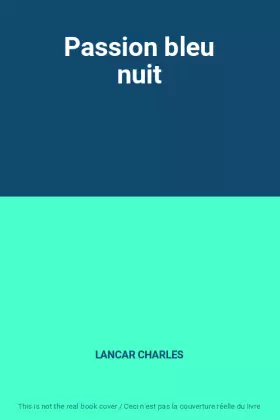 Couverture du produit · Passion bleu nuit