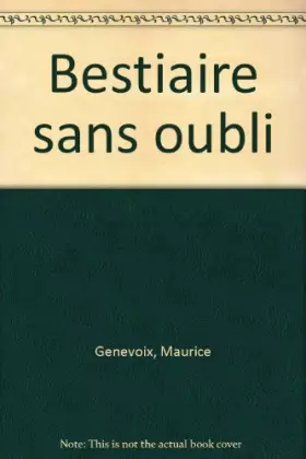 Couverture du produit · Bestiaire sans oubli