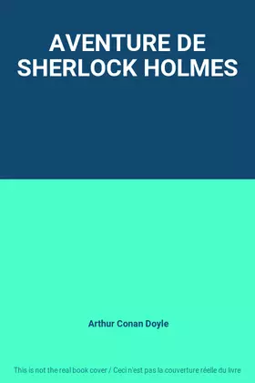 Couverture du produit · AVENTURE DE SHERLOCK HOLMES