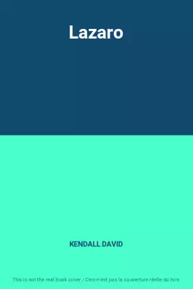Couverture du produit · Lazaro