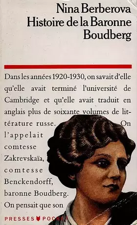 Couverture du produit · HISTOIRE DE LA BARONNE BOUDBERG. Biographie