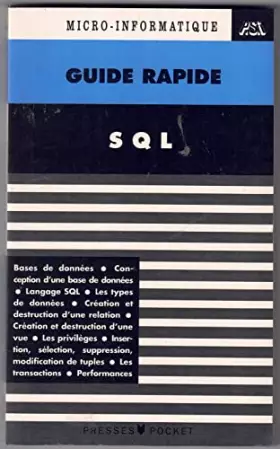 Couverture du produit · SQL
