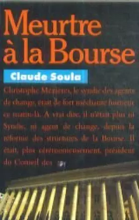 Couverture du produit · Meurtre a la bourse