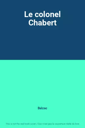 Couverture du produit · Le colonel Chabert