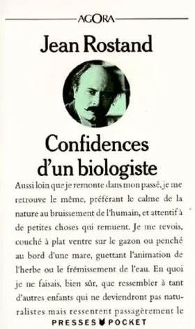 Couverture du produit · Confidences d'un biologiste