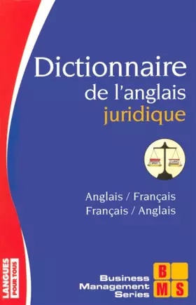 Couverture du produit · Dictionnaire de l'anglais juridique