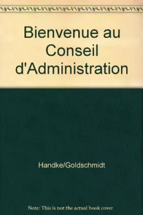 Couverture du produit · Bienvenue au conseil d'administration