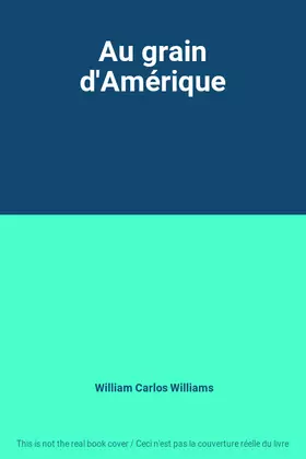 Couverture du produit · Au grain d'Amérique
