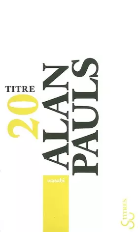 Couverture du produit · Wasabi