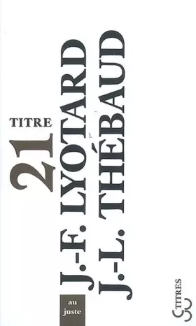 Couverture du produit · Au juste