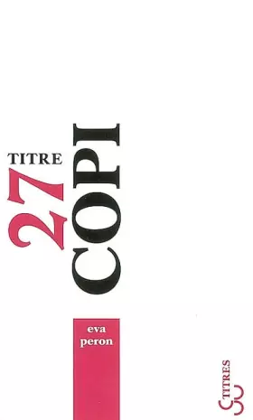 Couverture du produit · Eva Peron